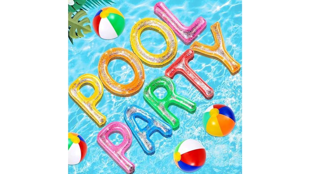 inflatable pool letters