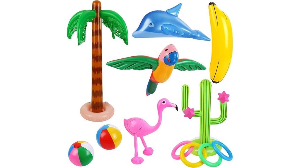 inflatable pool party set