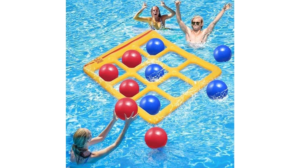 inflatable pool tic tac toe