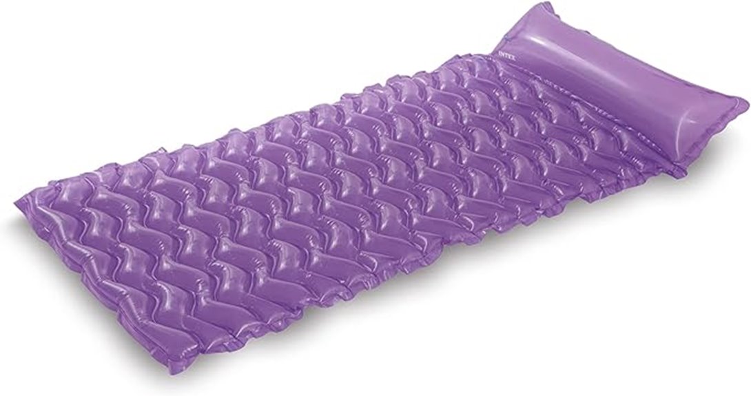inflatable wave mat with pillow