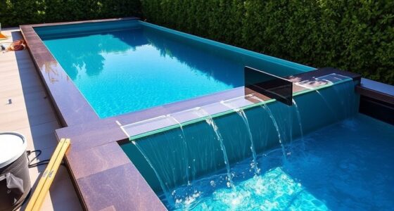 installing infinity edge pool