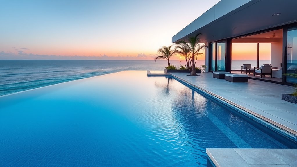 integrate pool with surroundings