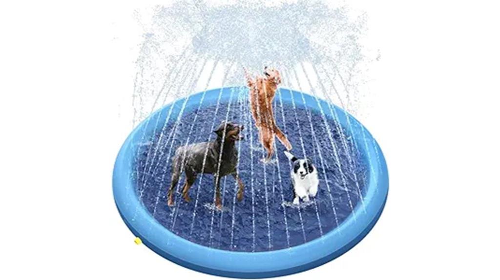 kids and dogs splash pad