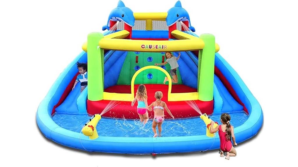 kids backyard water slide