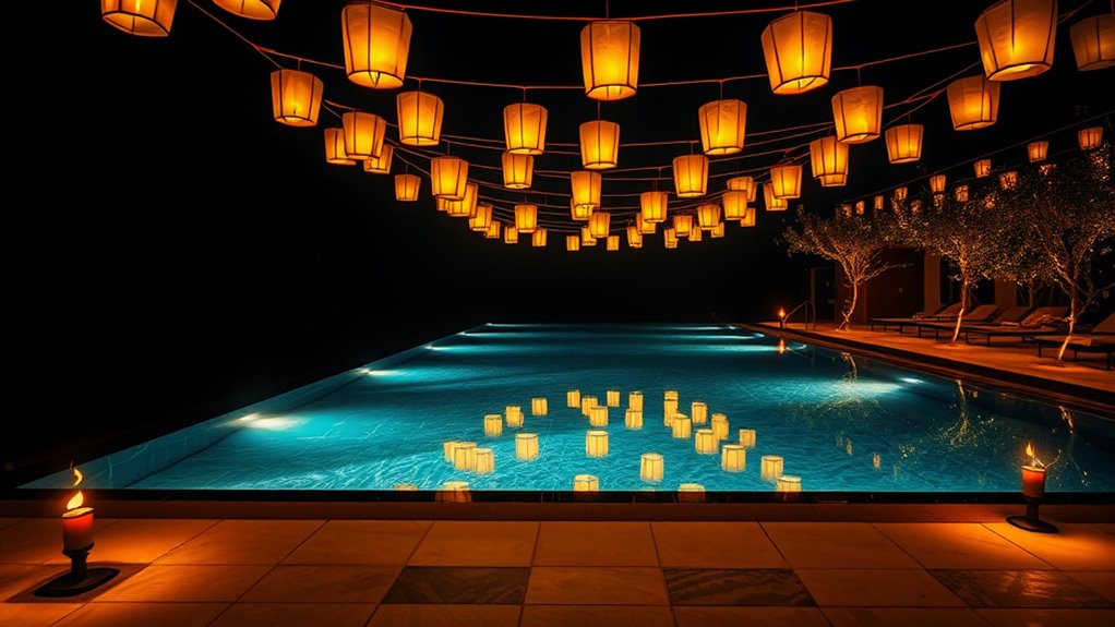 lanterns and torches ambiance