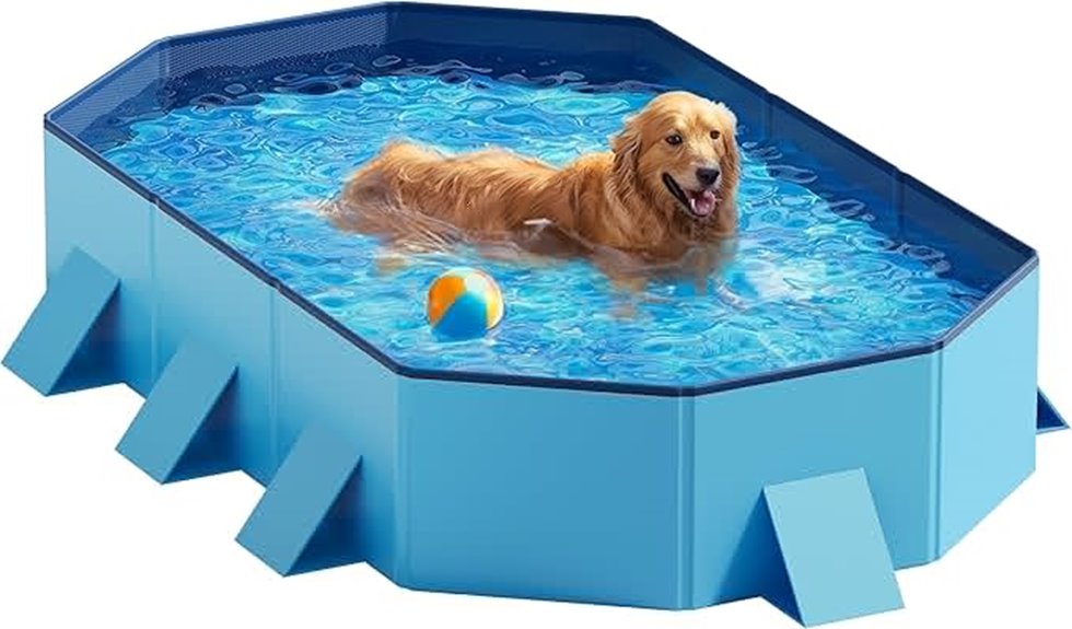 large foldable dog pool