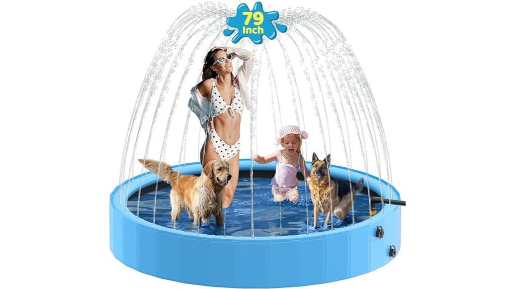large foldable dog pool