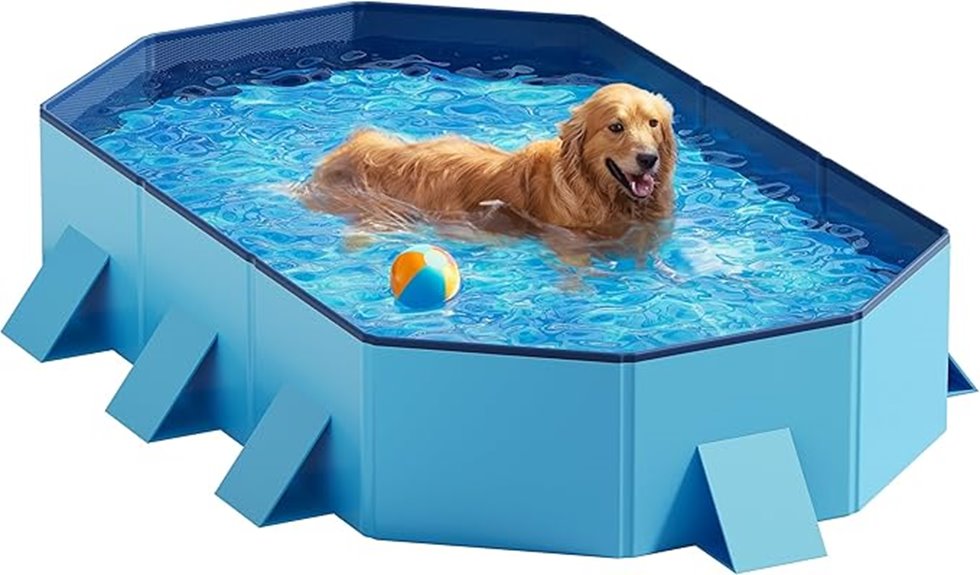 large foldable dog pool