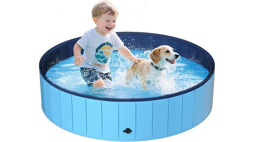 large foldable dog pool