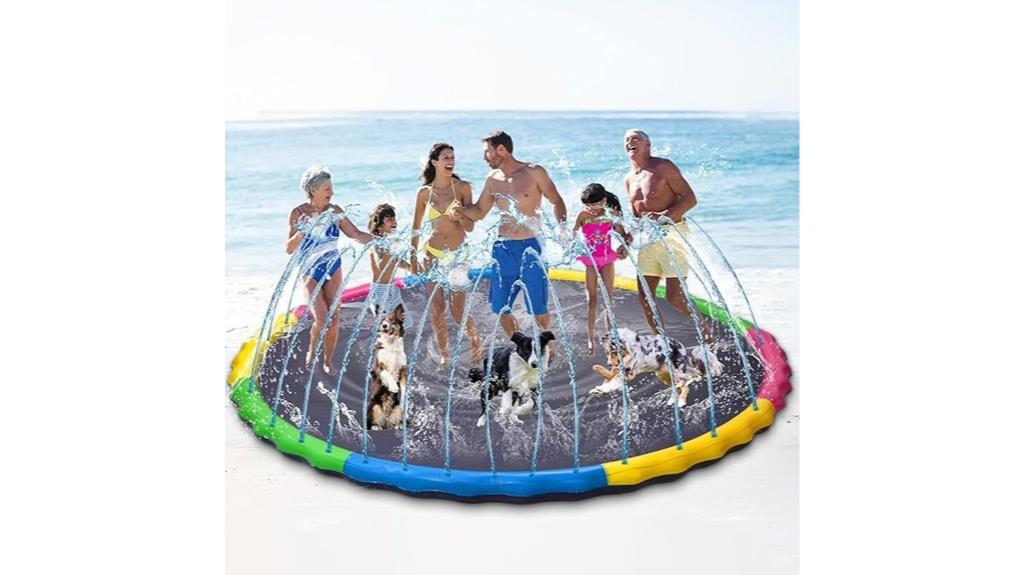 large inflatable pool mat