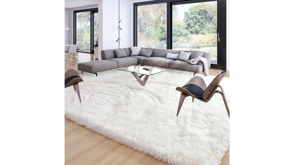 large shaggy indoor rug