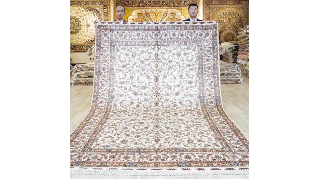 large silk handwoven rug