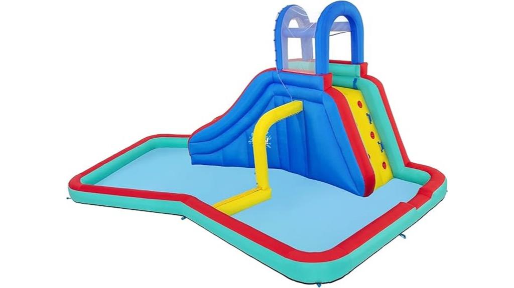 large waterpark with waterfall