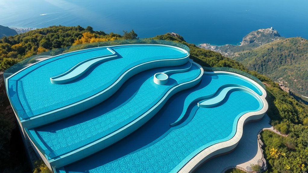 layered functional pool design