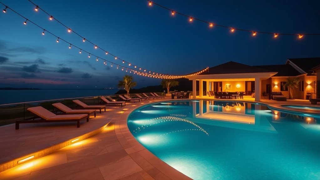 layered outdoor lighting design