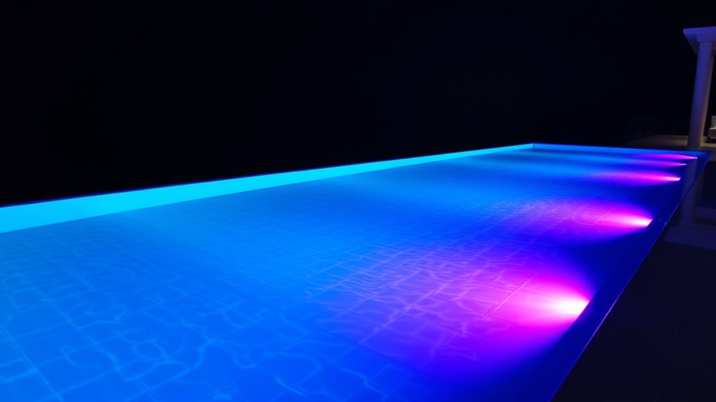 led pool light installation