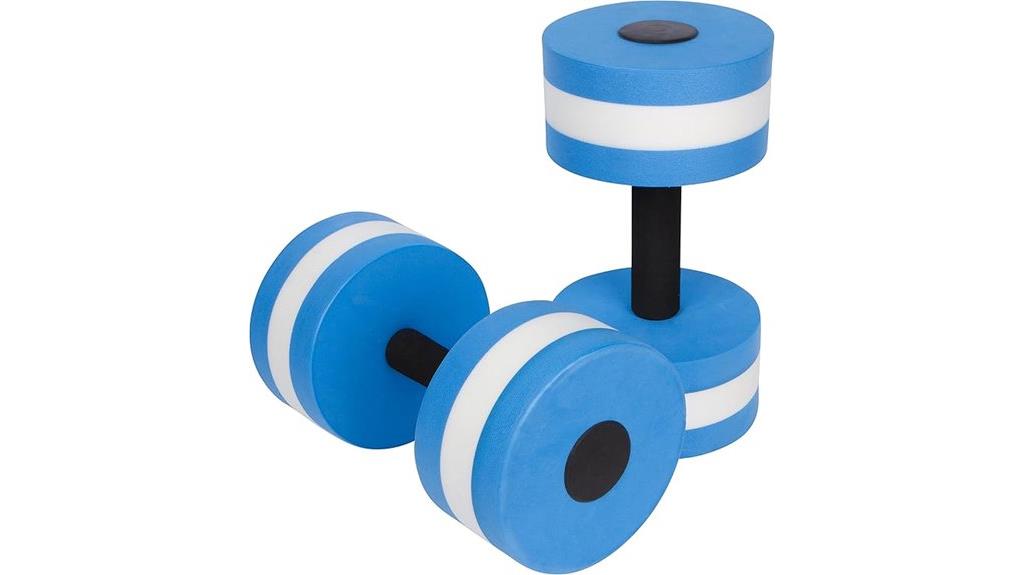 lightweight aquatic dumbbells