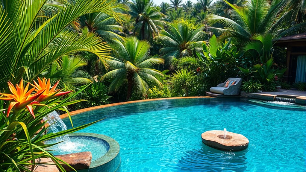 lush greenery and natural accents