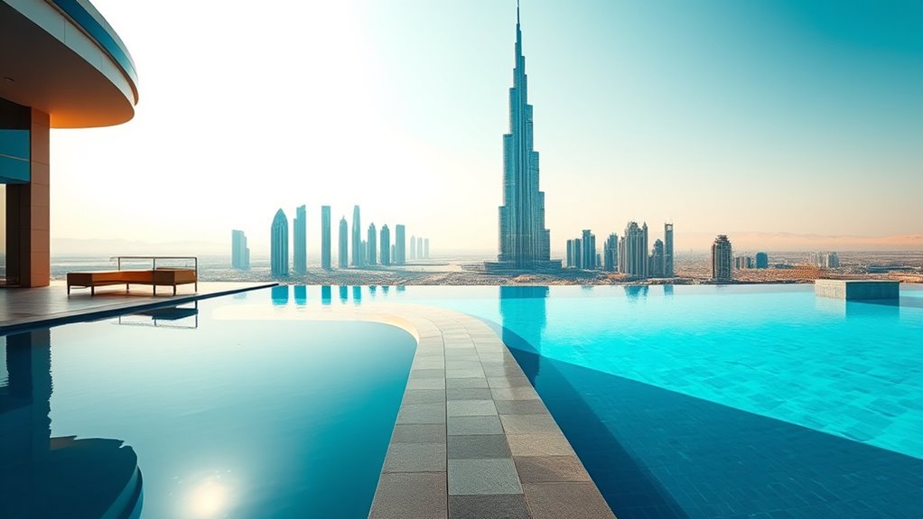 luxurious desert skyline infinity