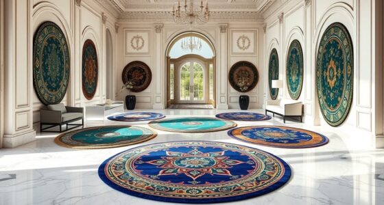 luxury foyer round rugs