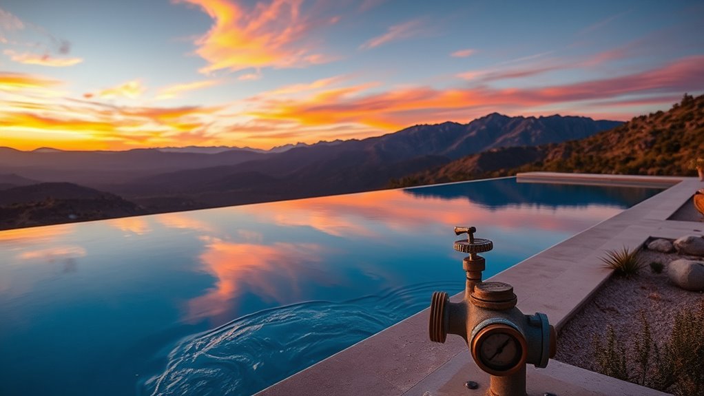 luxury pools high water use