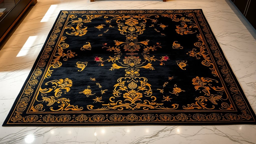 luxury silk rug selection