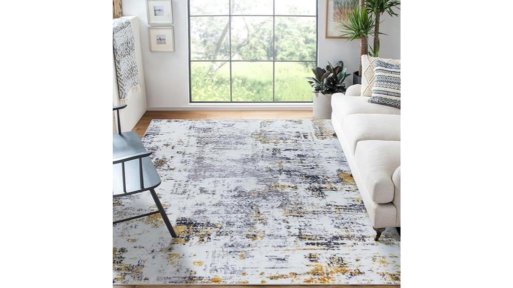 modern 6x9 washable rug