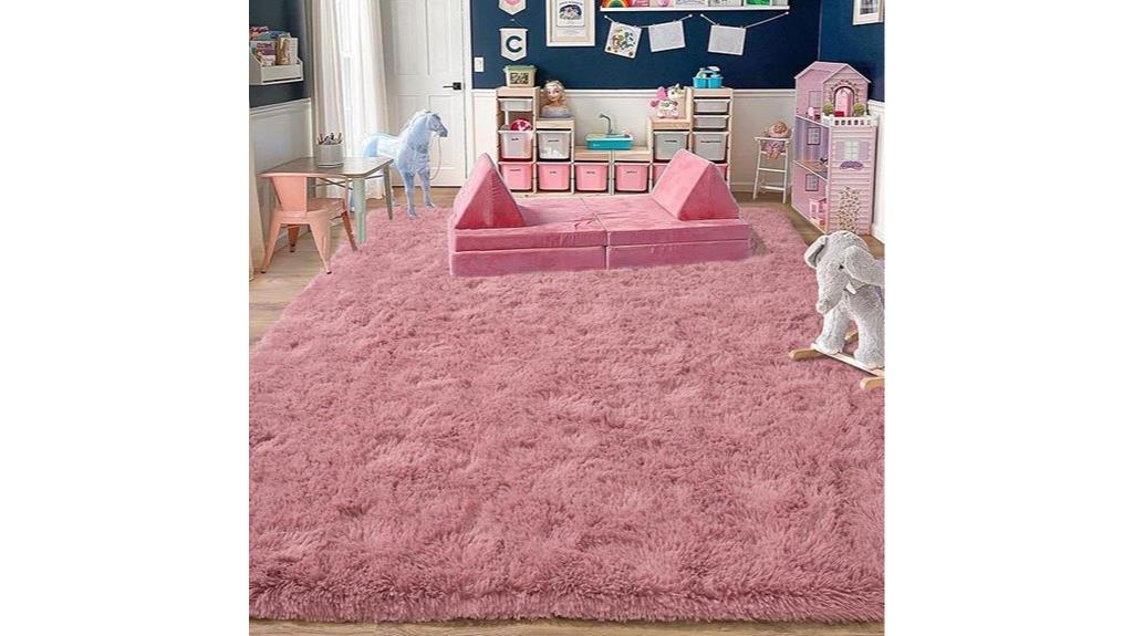 modern shaggy bedroom rug