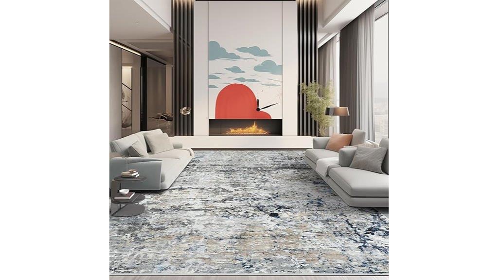 modern washable anti slip rug
