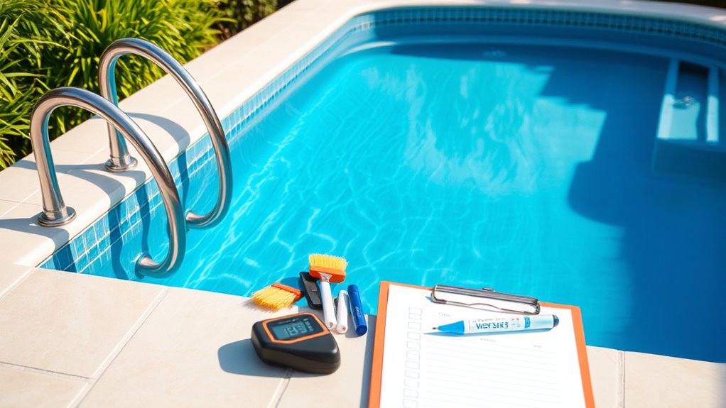 monthly pool maintenance checklist
