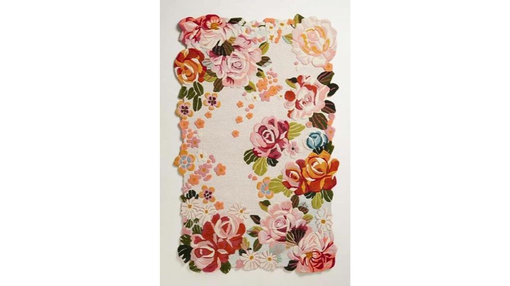multi colored floral rug