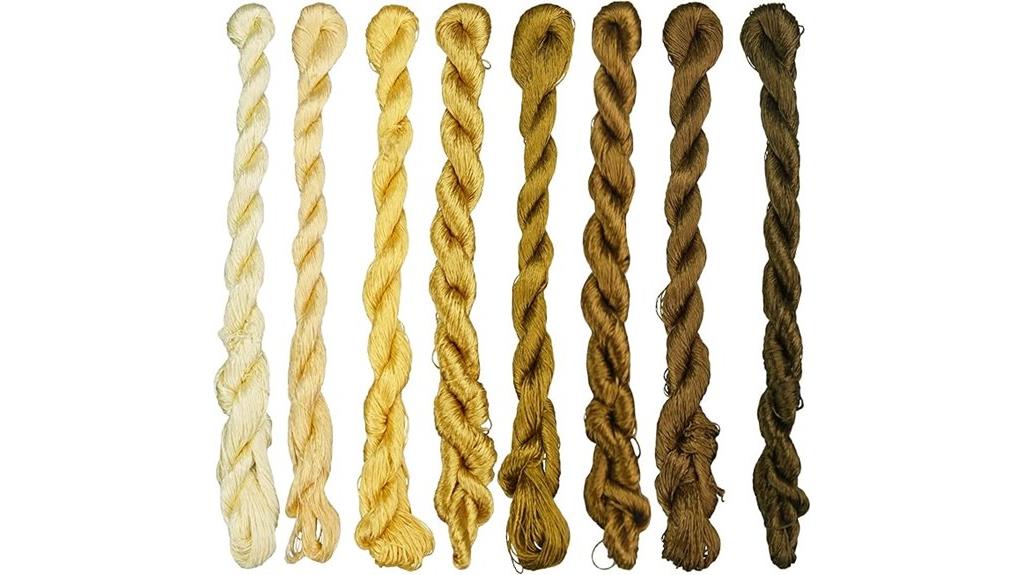 natural silk embroidery thread