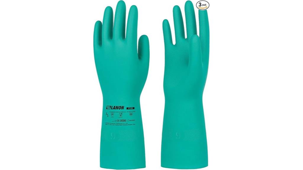 nitrile chemical resistant gloves