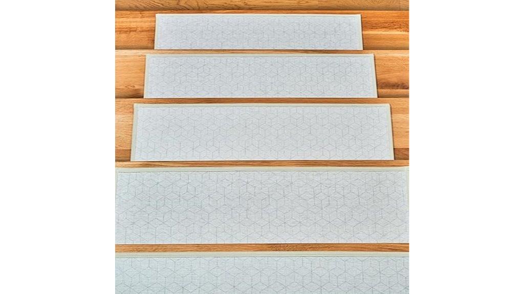 non slip geometric stair treads