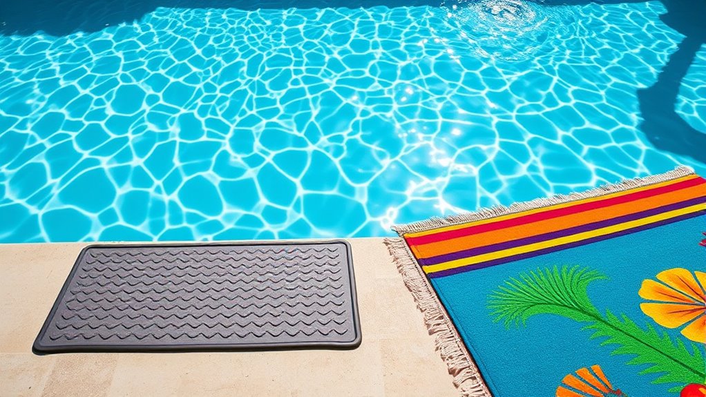 non slip textured water resistant mats