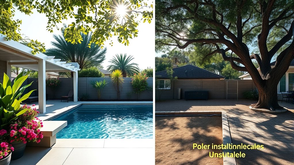 optimal pool installation locations