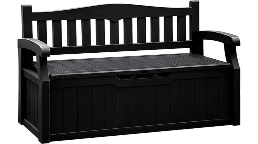 outdoor 80 gallon lockable bench