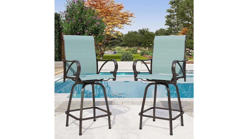 outdoor bar stool set