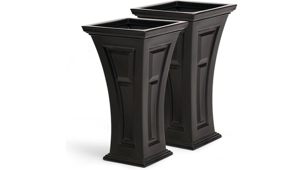 outdoor self watering planters