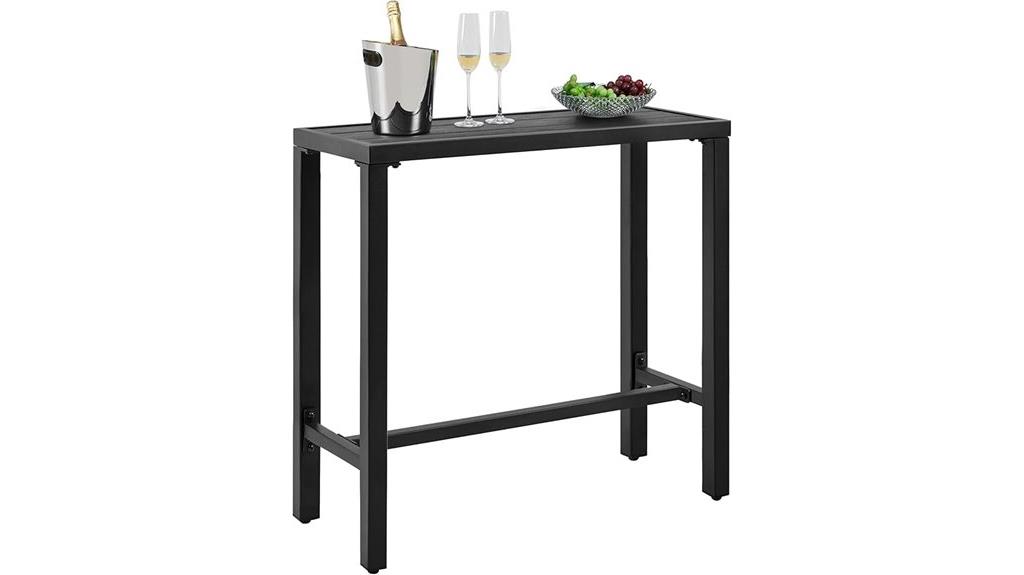 outdoor square bar table