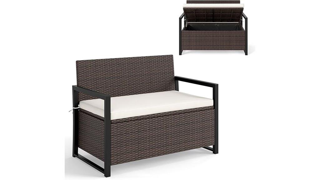 outdoor storage bench
