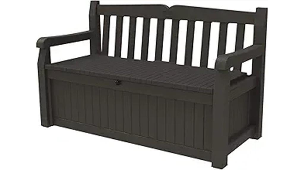 outdoor storage bench