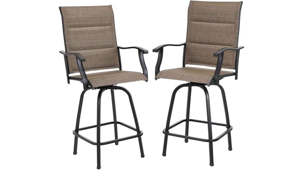 outdoor swivel bar stools