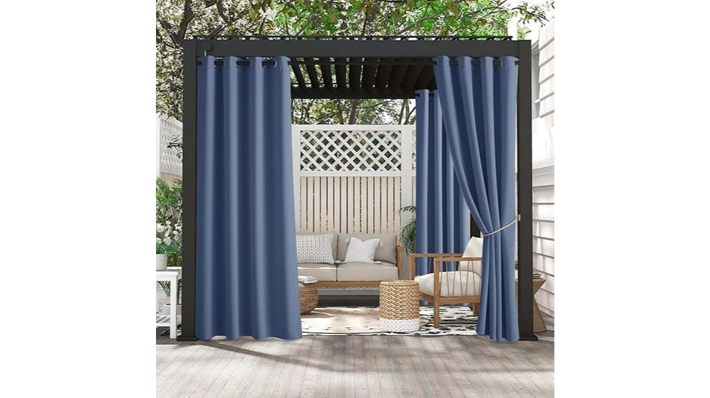 outdoor uv water resistant curtains