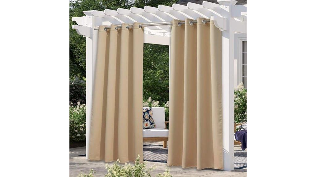 outdoor waterproof patio curtain