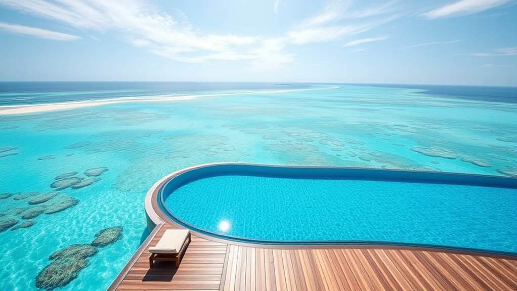 overwater pools with ocean vistas