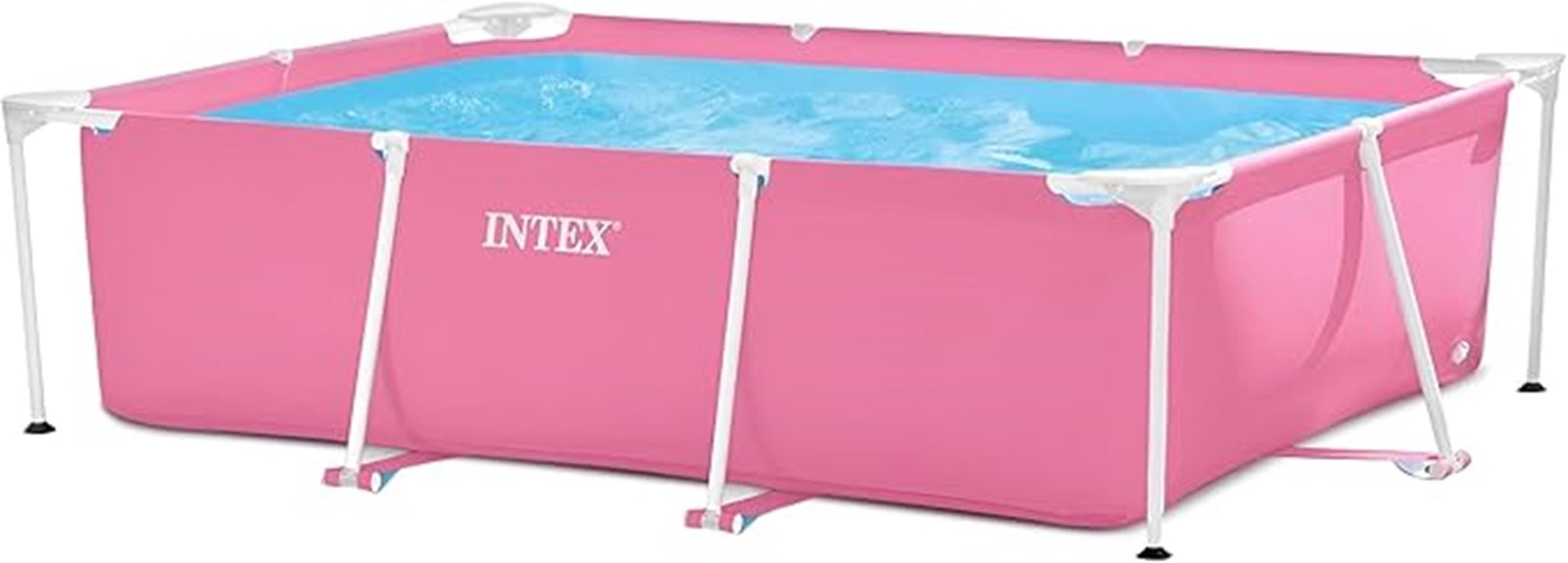 pink metal frame pool