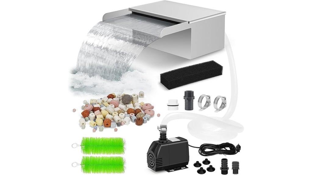 pond waterfall spillway kit
