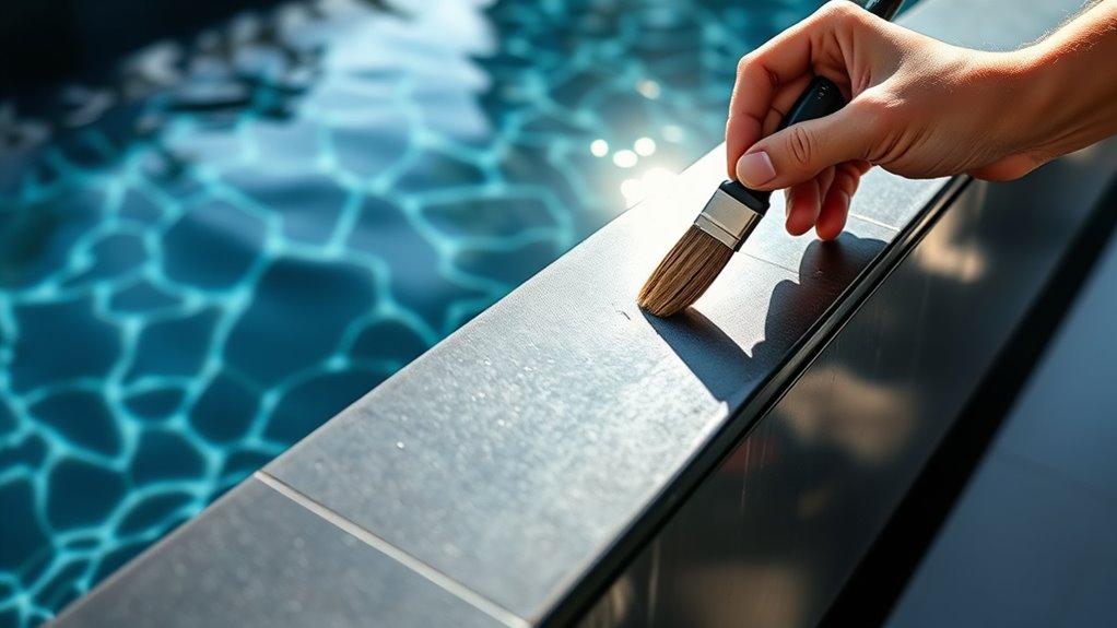 pool basin painting tips