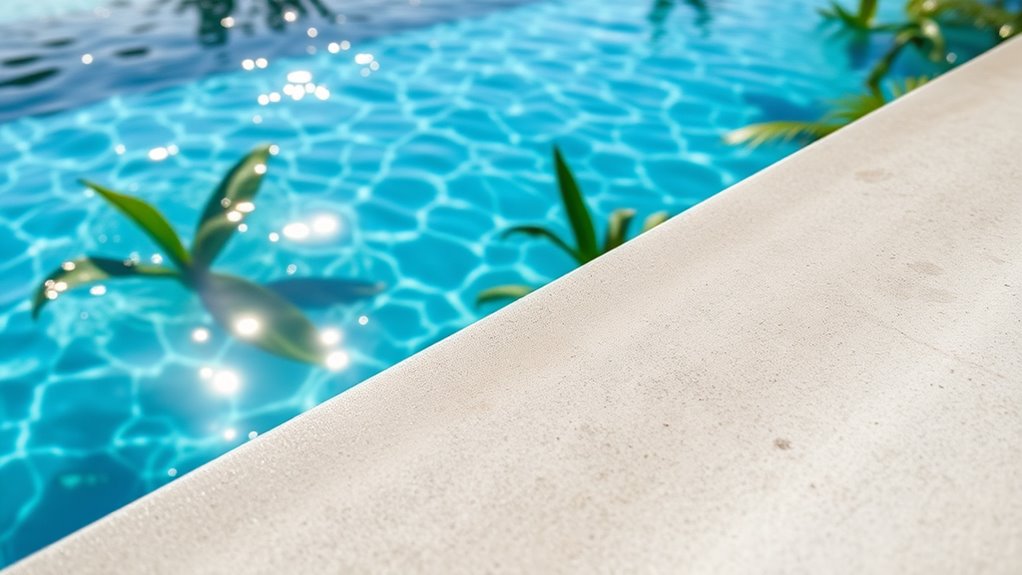 pool edge mold prevention